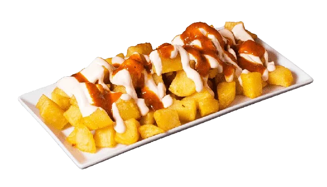 png transparent patatas bravas tapas french fries frankfurt el surtidor serranito potato food cheese tomato removebg preview